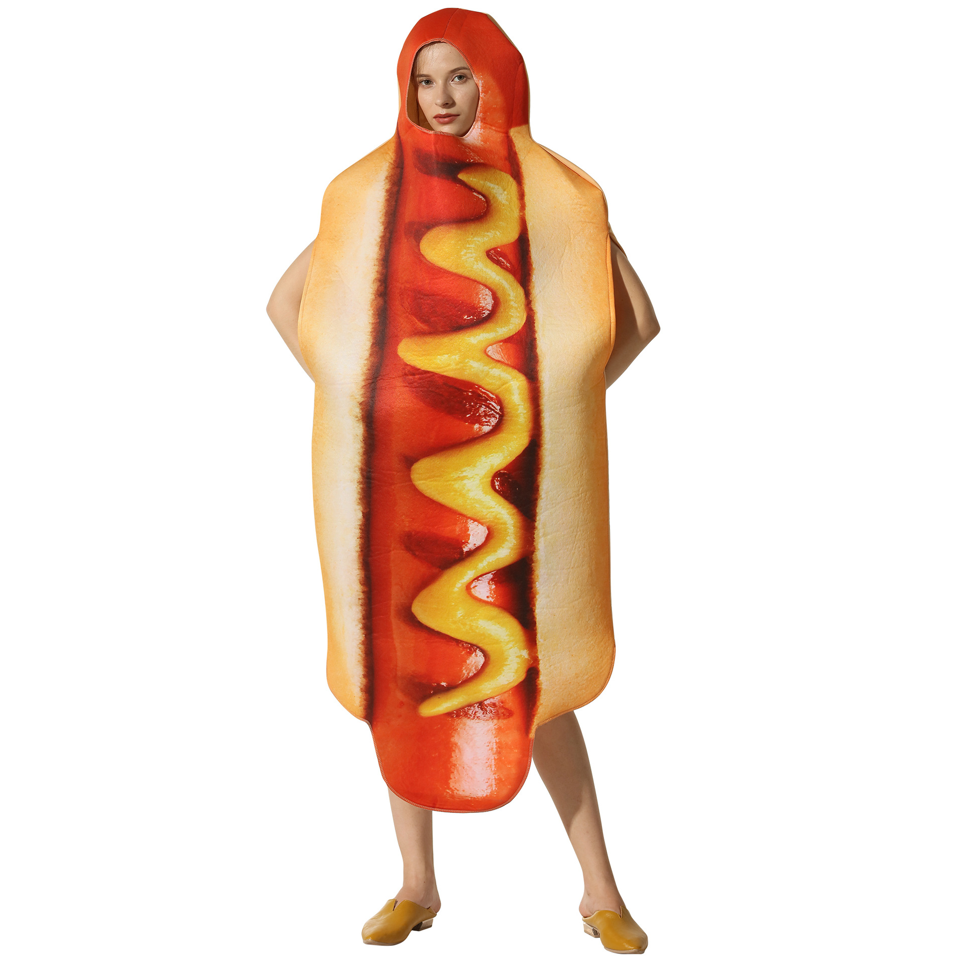 Halloween party costume hot dog cosplay costume stage performance_tfrf — image 3