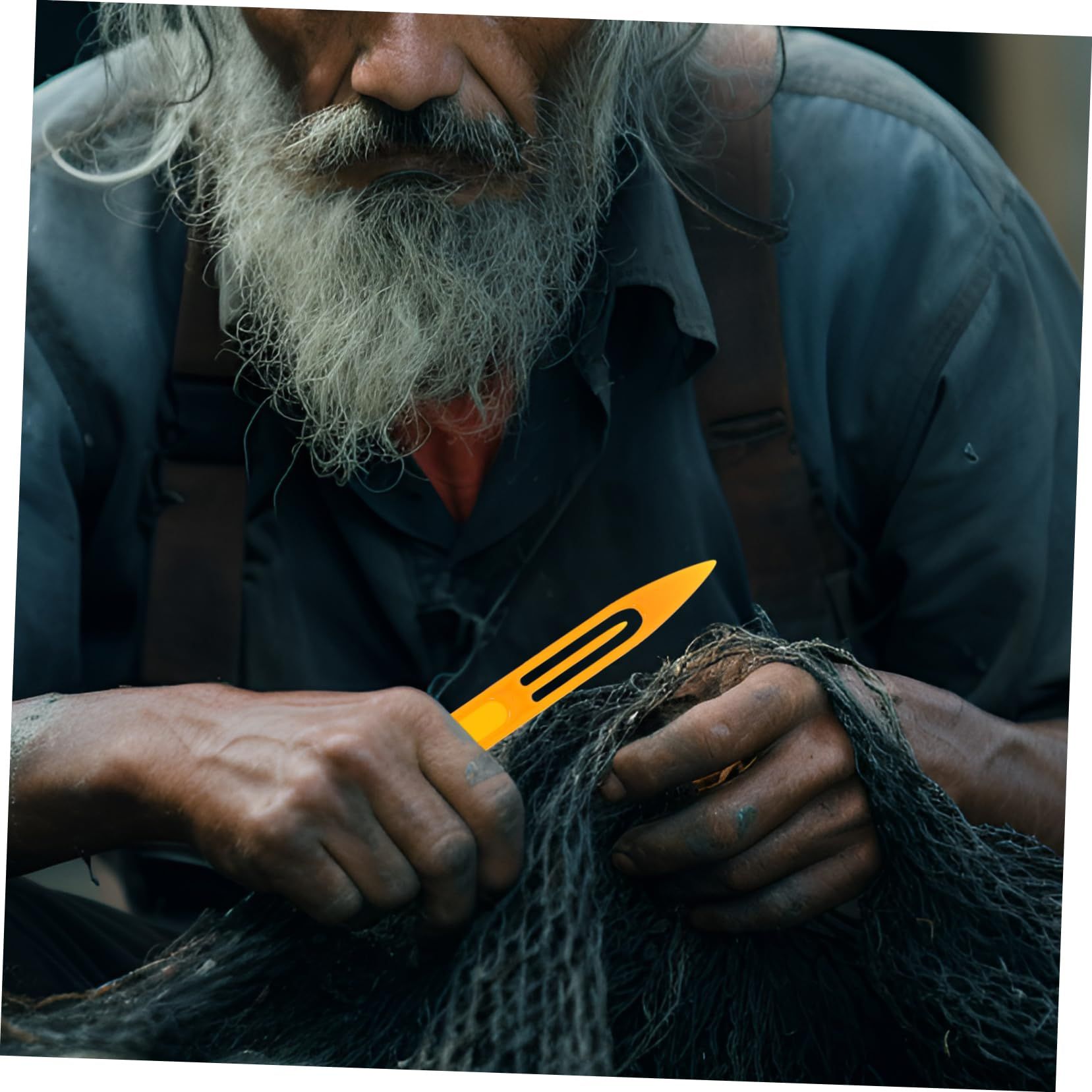 10pcs Netting Shuttle Mending Needle Fishing Tool Kit Fishing Net Sewing Needle Fishing Net Shuttles Repair Net Shuttles — image 2