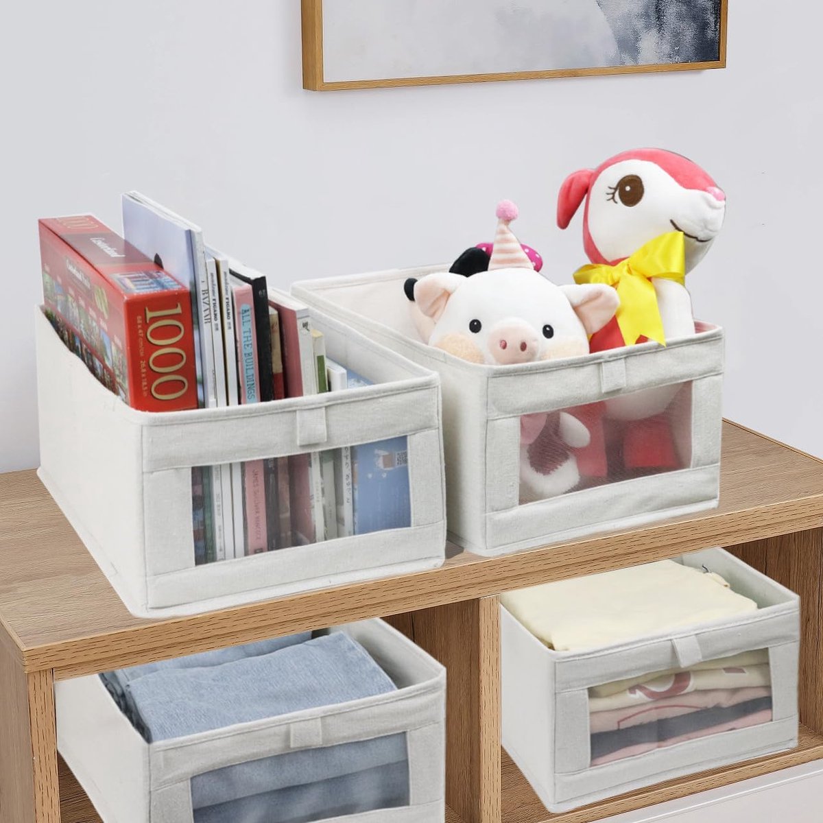Storage Bins - Laundry Bins - Clothes Organizers - Closet Organizers and Storage Bins - for Clothes - Jeans - Toys - Books - Shelves - Cabinets - Wardrobes — image 5