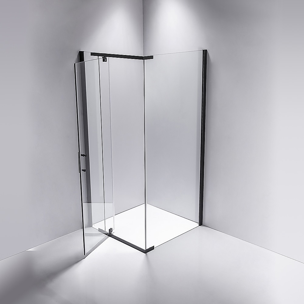 Shower Screen 900x900x1900mm Framed Safety Glass Pivot Door By Della Francesca โ image 2
