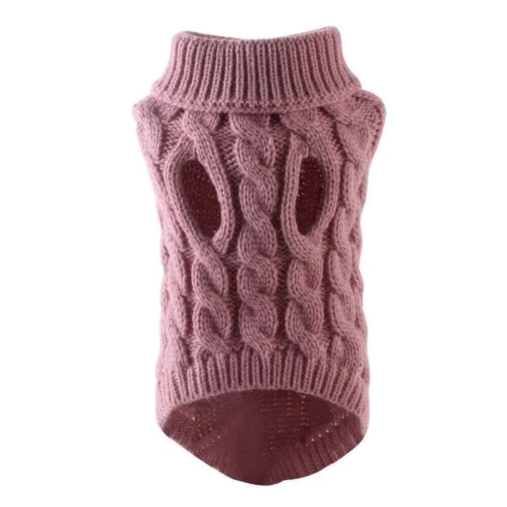 Puppy Dog Jumper Winter Warm Knitted Sweater Pet Clothes Small Dogs Coat Thermal XL - White โ image 5