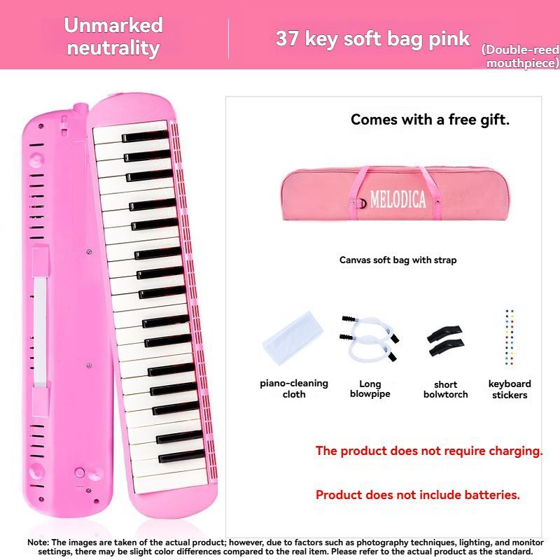 37-key mouth blown pipe, classroom musical instrument, blowing nozzle, base support, drainage function, Australian music education, classroom pipe with โ image 4
