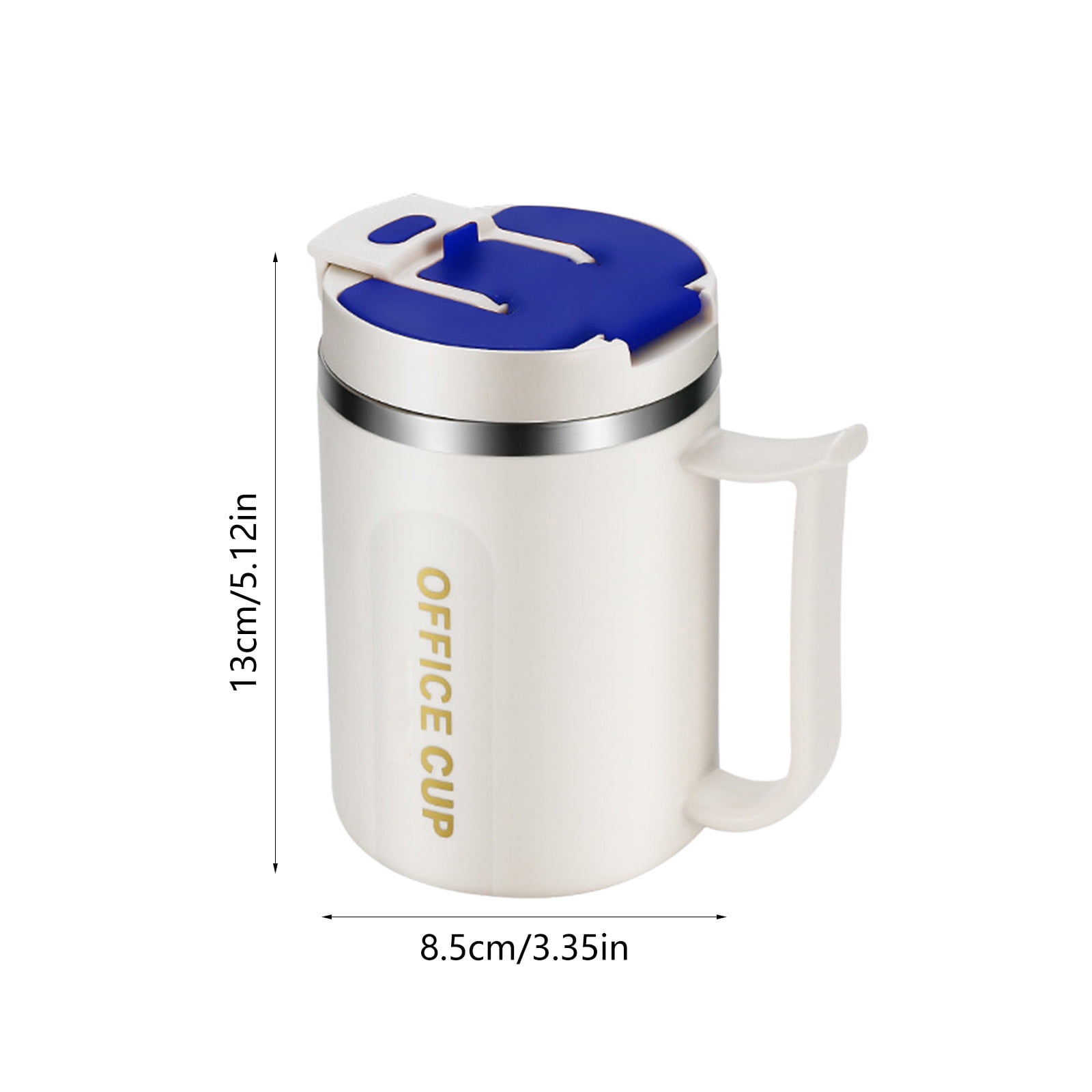 Insulated Coffee Mug with Handle & Lid - 17oz Stainless Steel Travel Tumbler, Double Wall Vacuum (Black) by 14_【Outdoor Ready】 Shockproof Camping Coffee Cup — image 4