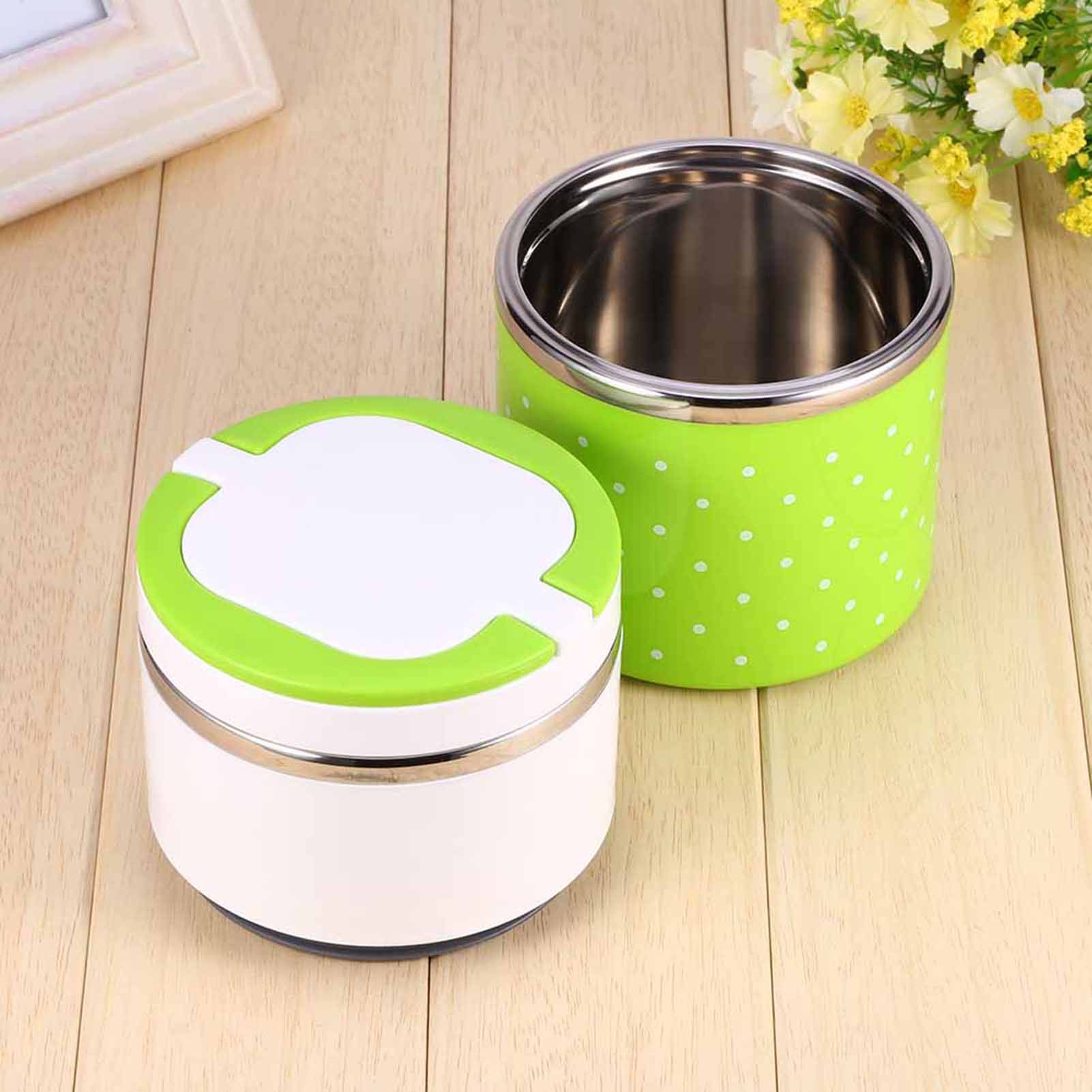 2 Layer Stainless Steel Insulation Thermo Thermal Lunch Box Food Container Hot โ image 4