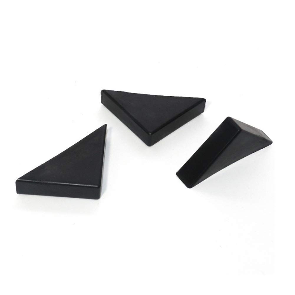 8 Pieces Black Triangle Shape Plastic Glass Corner Guards Covers Protectors well made and durable — image 4