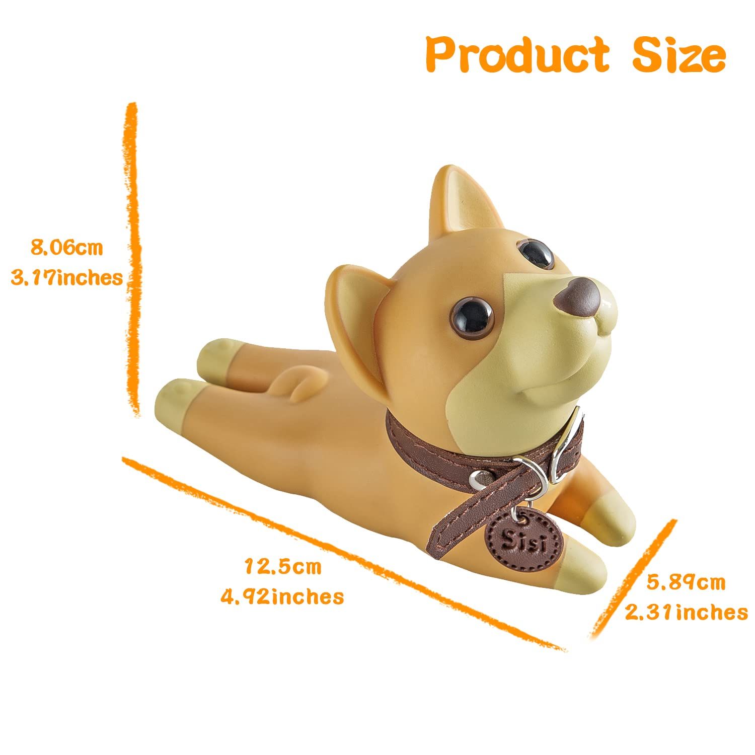 Door Stopper, Cute Dog Door Stop, Decorative Door Wedge for Home and Office Non perforated door stop(3 pcs) โ image 2