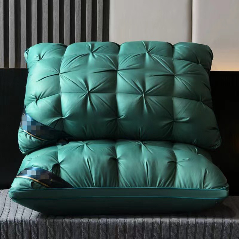 Green Luxury Adjustable Bed Pillow Set (2-Pack) - Hotel Quality Down Alternative for Ultimate Neck Support & Comfort