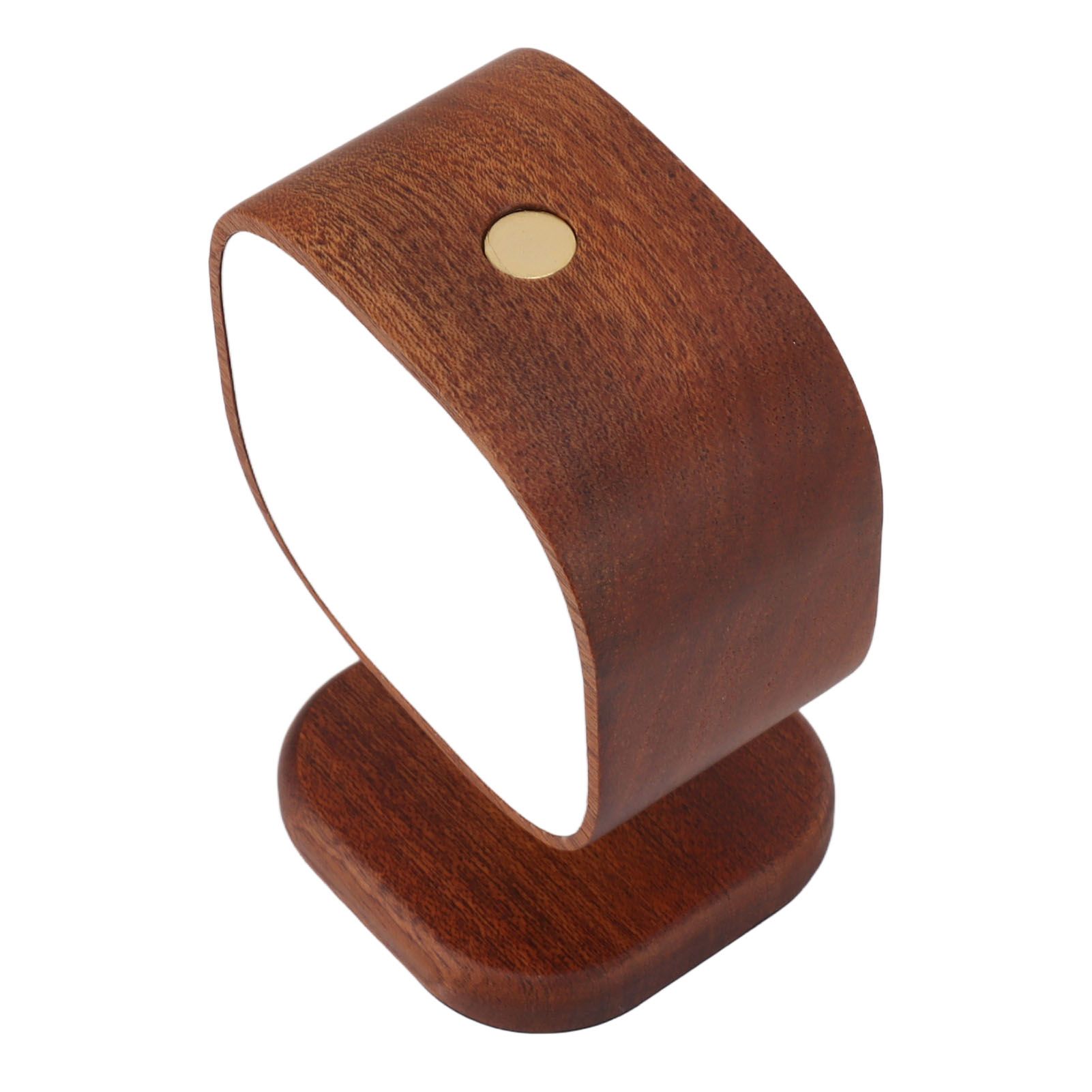 Wooden Magnetic Wall Lamp Portable Bedside Square Night Light Dimmable Wall Mounted Night Light Walnut — image 4