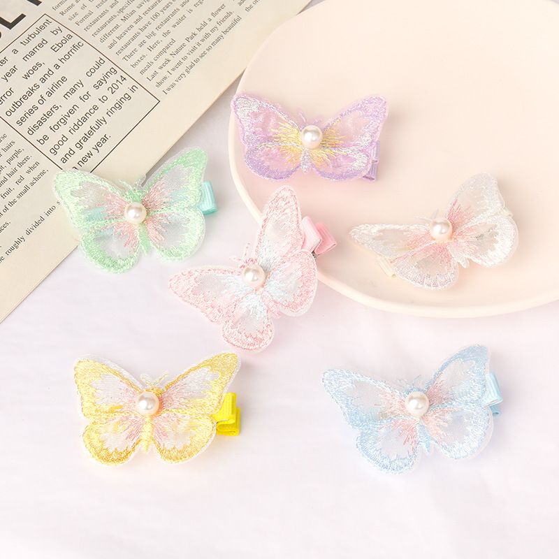 36 Pieces Butterfly Hair Clip, Lace Bows, Embroidery Hair Pins and Accessories for Halloween Cosplaying Women Girls Teens โ image 3