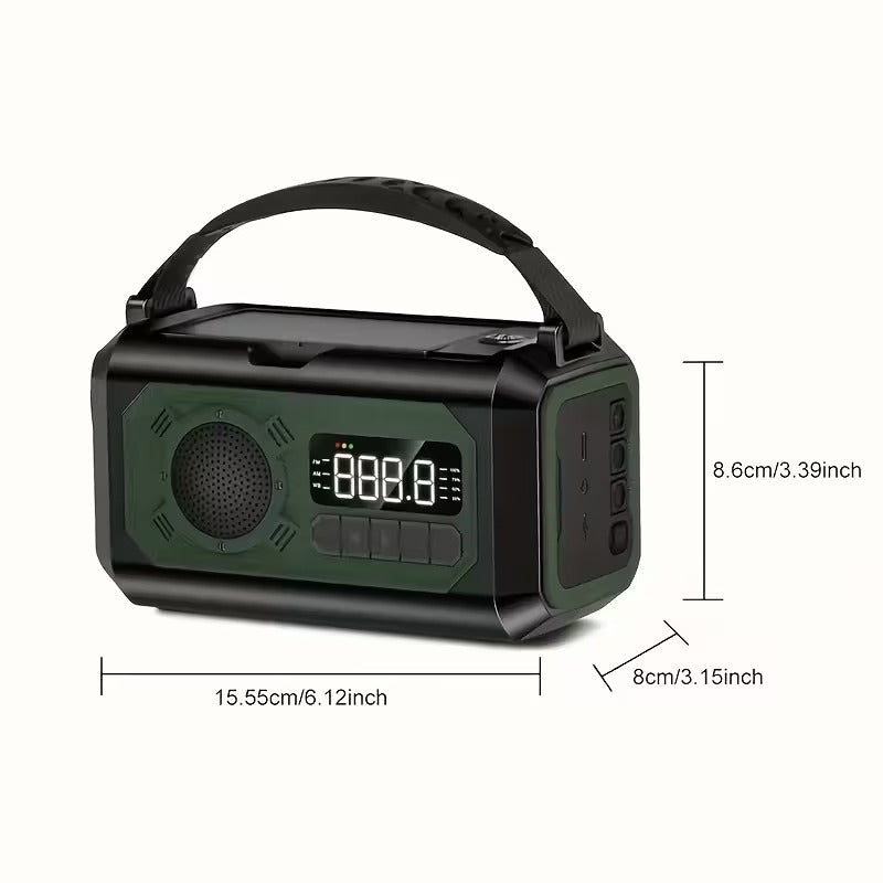 12000mAh Emergency Radio Solar Hand Crank Charger — image 3