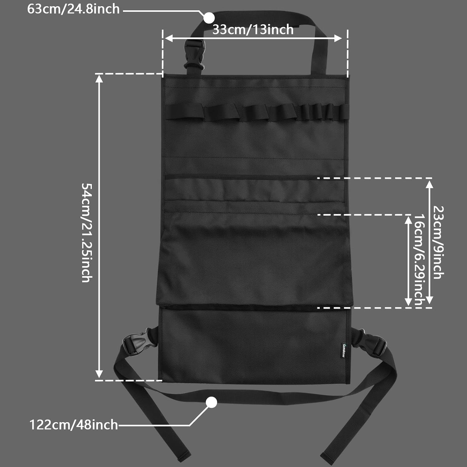 Homakover Car Seat Organizer, Blueprints Car Organizer, Maps Holder, Drawings Car Pockets, Artwork Car Pocket, Posters Holder with Shoulder Strap/Pockets and