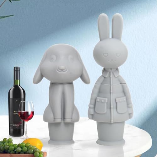 Wine stopper - festival cap - Beer stopper - Champagne stopper - Wine stopper - Bottle stopper - beer package - Rabbit - silicone stopper - bottle cap for