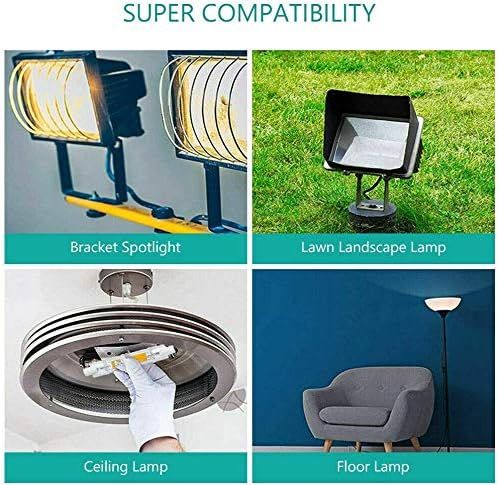 2PCS 10W R7S LED COB Bulb, Dimmable 78mm Double-Ended J-Type T3 Lamp, 100W Halogen Equivalent, 1000LM 6000K Daylight for Floodlight & Landscape Lighting — image 6