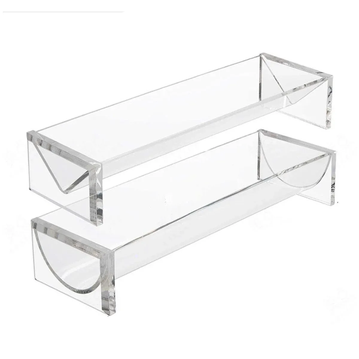 1PC Transparent Rectangular Biscuit Display Rack Food Dessert Wedding Cake Stand β image 2