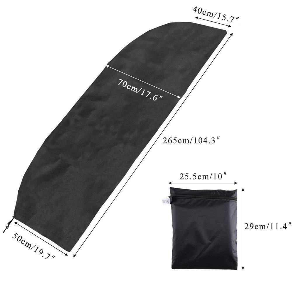 Cantilever Umbrella Covers Waterproof Offset Umbrella Cover Cantilever Umbrella and Outdoor Offset Market Parasols Black
