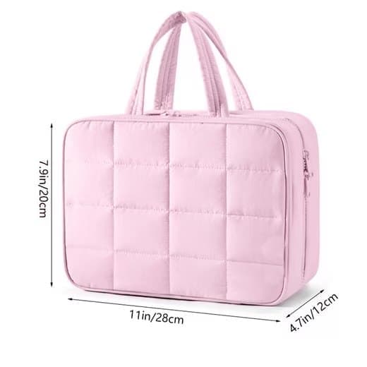 1 Piece Hanging Travel Makeup Bag with Jewelry Compartment for Women, 28×12×20 cm, Black — image 6