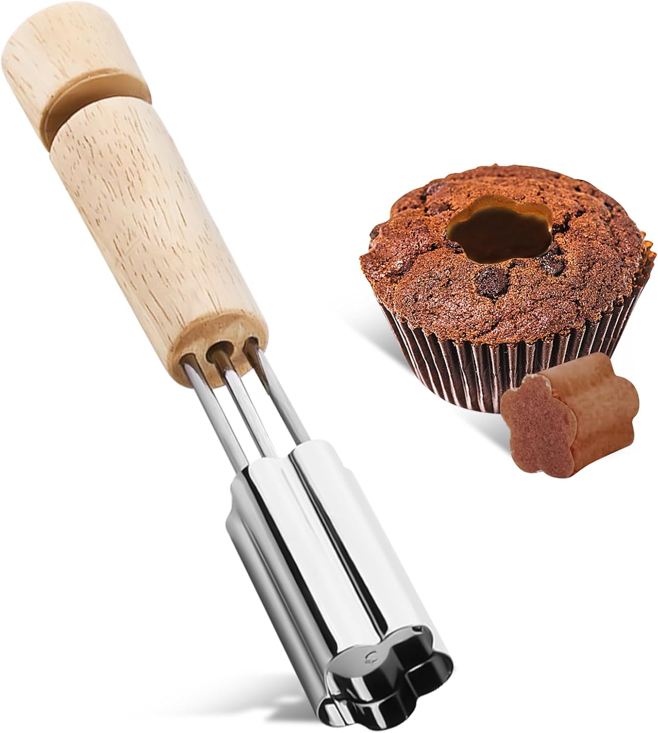 Cupcake Corer, Stainless Steel Cupcake Corer Tool Used for Cupcake Filler Tool Cake Cupcake Corer Tool Reusable Corer Tool Kitchen Cookie Baking Filling and