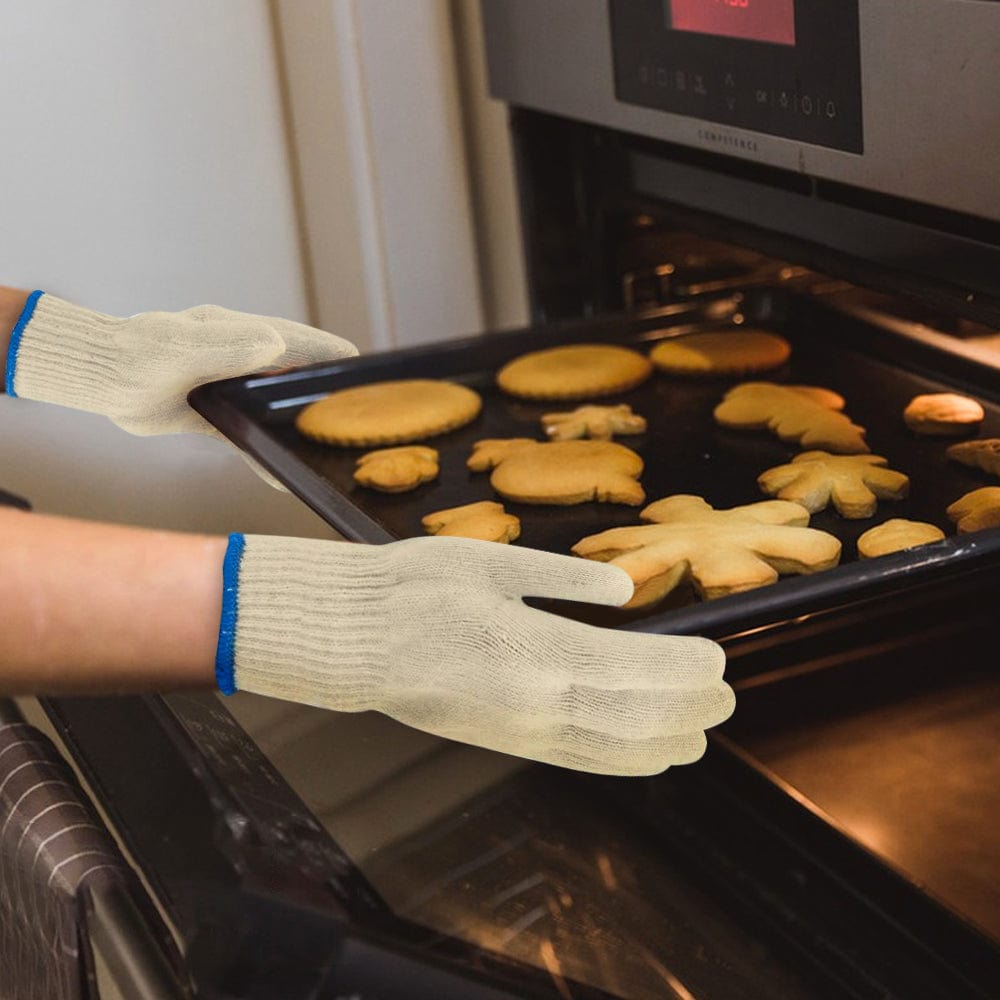 2 Pair 5 Finger Oven Mitt BBQ Grill Gloves — image 2