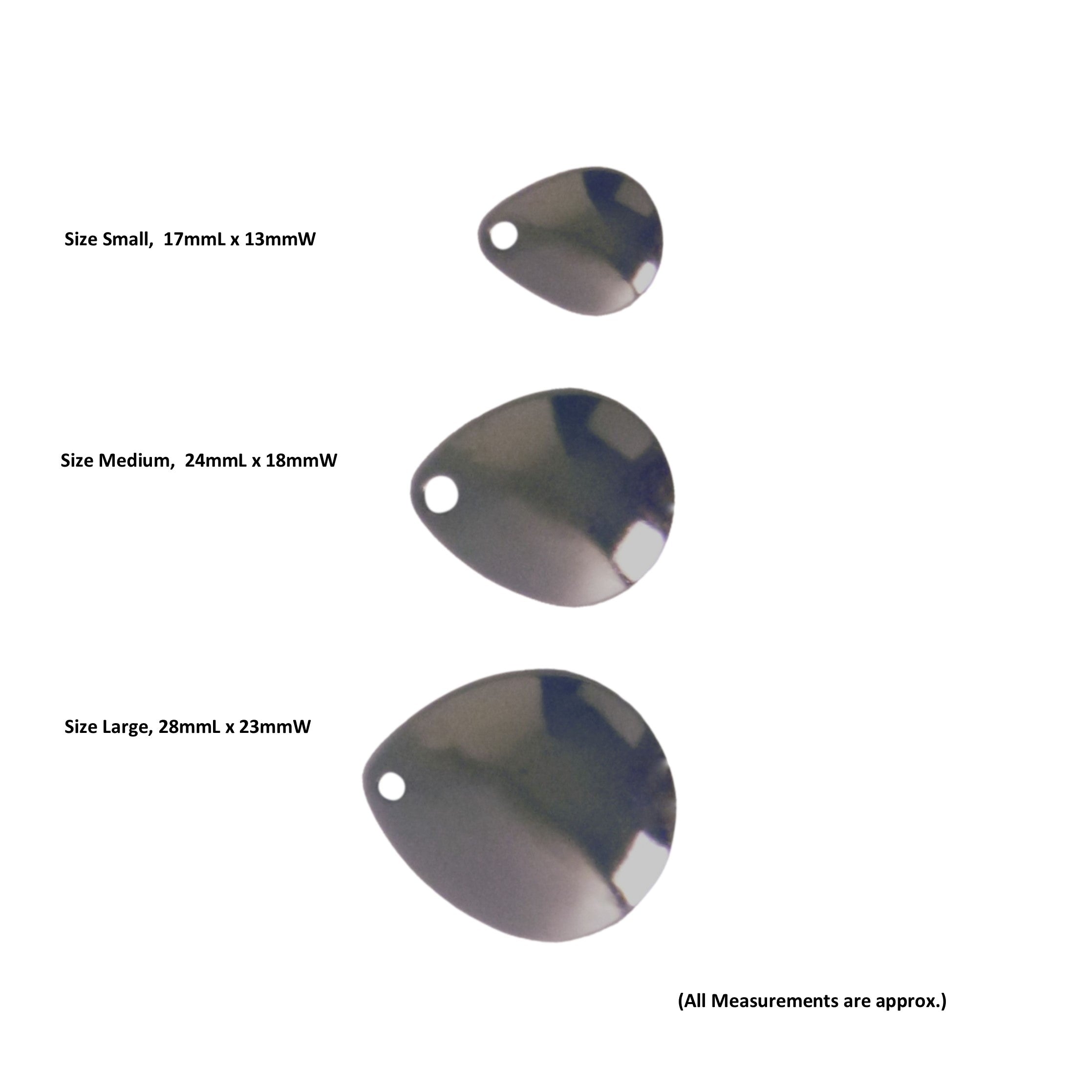 Artizan Smooth Colorado Blade, Nickel, 28mmL x 23mmW, Qty 5 โ image 2