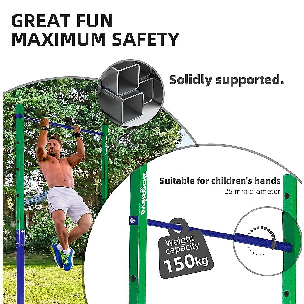 Single Outdoor Pull-Up Bar – Height Adjustable Gymnastics & Fitness Bar — image 4
