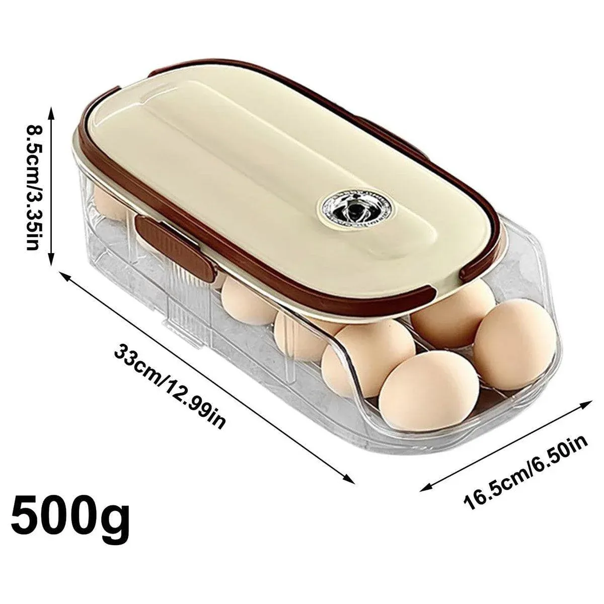 Home Egg Carton Kitchen Storage Organizer for Handheld Egg Holding and Display — image 3