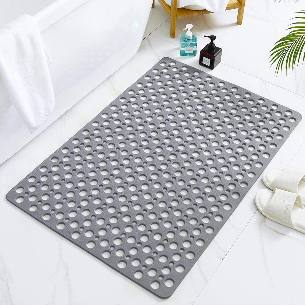 Non Slip Shower Mat with Suction Cups and Drain Holes, 30 × 17 in Soft Machine Washable Bathtub Mat Non Slip Bath Mat for Tub — image 3
