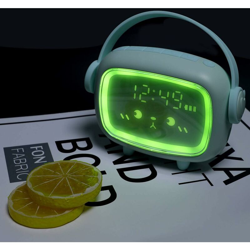 Kids Digital Alarm Clock For Girls Boys, Angel Digital Alarm Clock With Lights And Snooze Function (Green) โ image 4