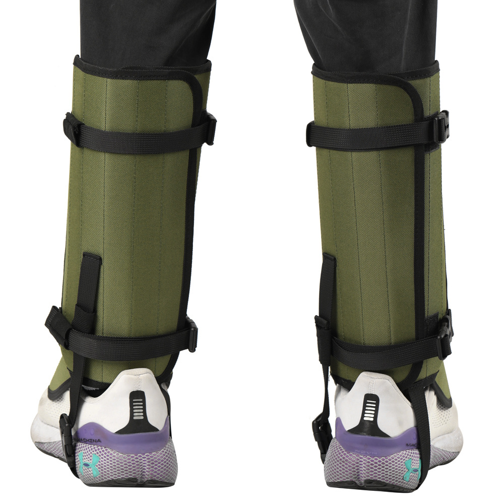 Camouflage khaki Outdoor Waterproof Leg Gaiters - Anti-Snake Bite & Scratch Protection Boot Covers - Breathable Nylon Oxford Leg Guards for Hiking Camping โ image 3
