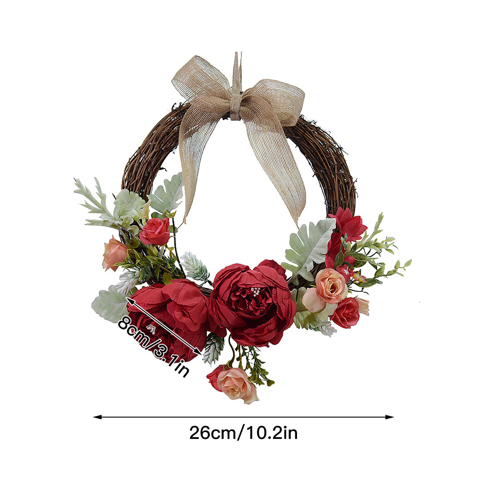 Simulation Peony Garland Outdoor Decoration Garland Wedding Home Door Decoration — image 5