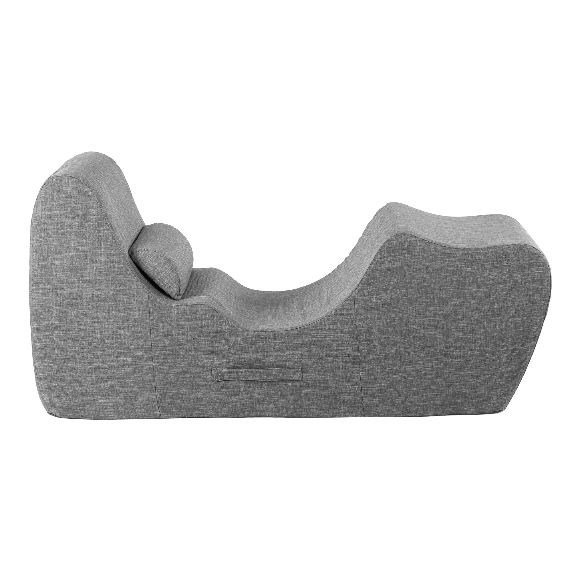 Artiss Chaise Lounge Chair Ergonomic S-Curve Floor Lounger Boneless Lounge Chairs Grey โ image 3