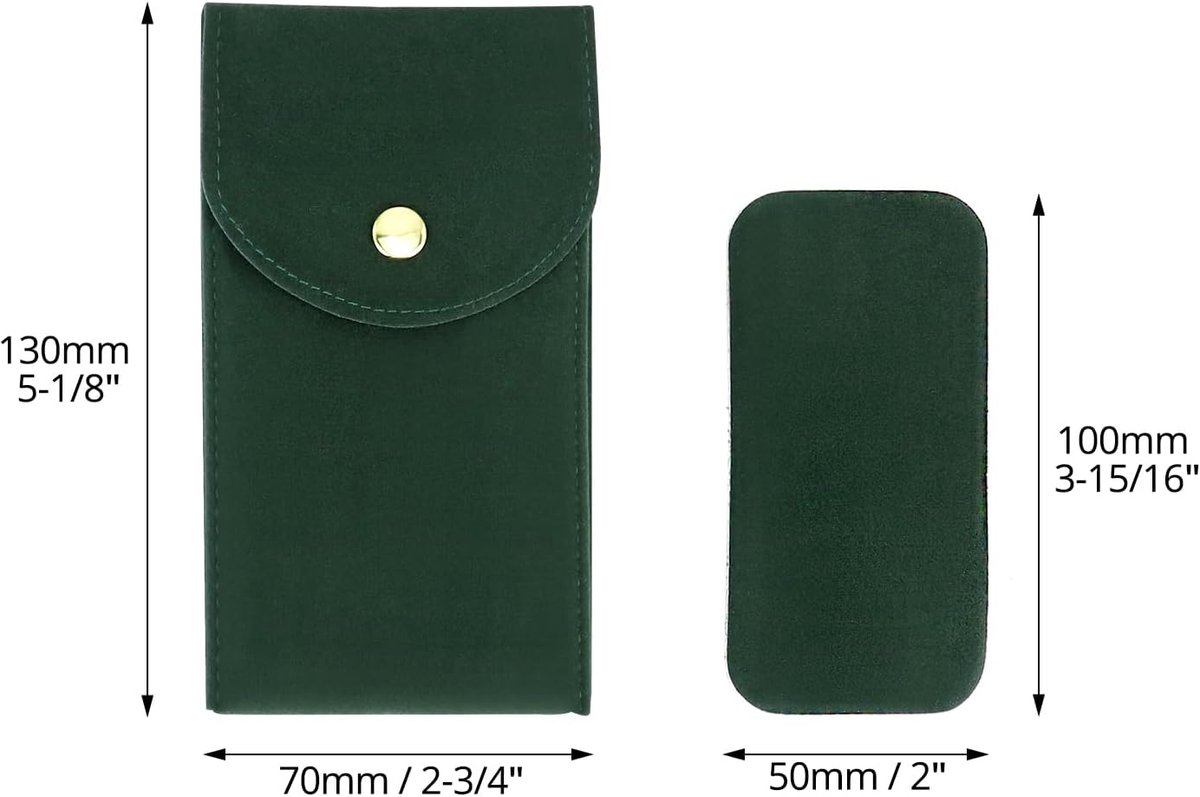 Watch Storage Bags - 4 pcs - Watch Travel Bag - Thickened Double-Sided Fleece Watch Envelope - Jewelry Pouch with Snap Closure - Storage Bag - Watch Pouch with โ image 5