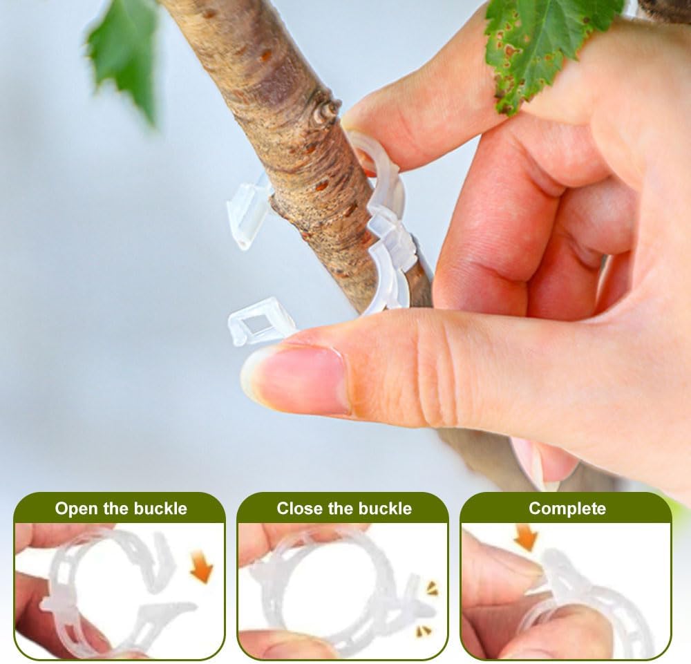 2024 New Secured Plastic Plant Clip, Upgraded Plant Support Clips Reusable Garden Clips 50Pcs, Plant Support Clips Garden Climbing Vines Fixing Clip Trellis — image 4