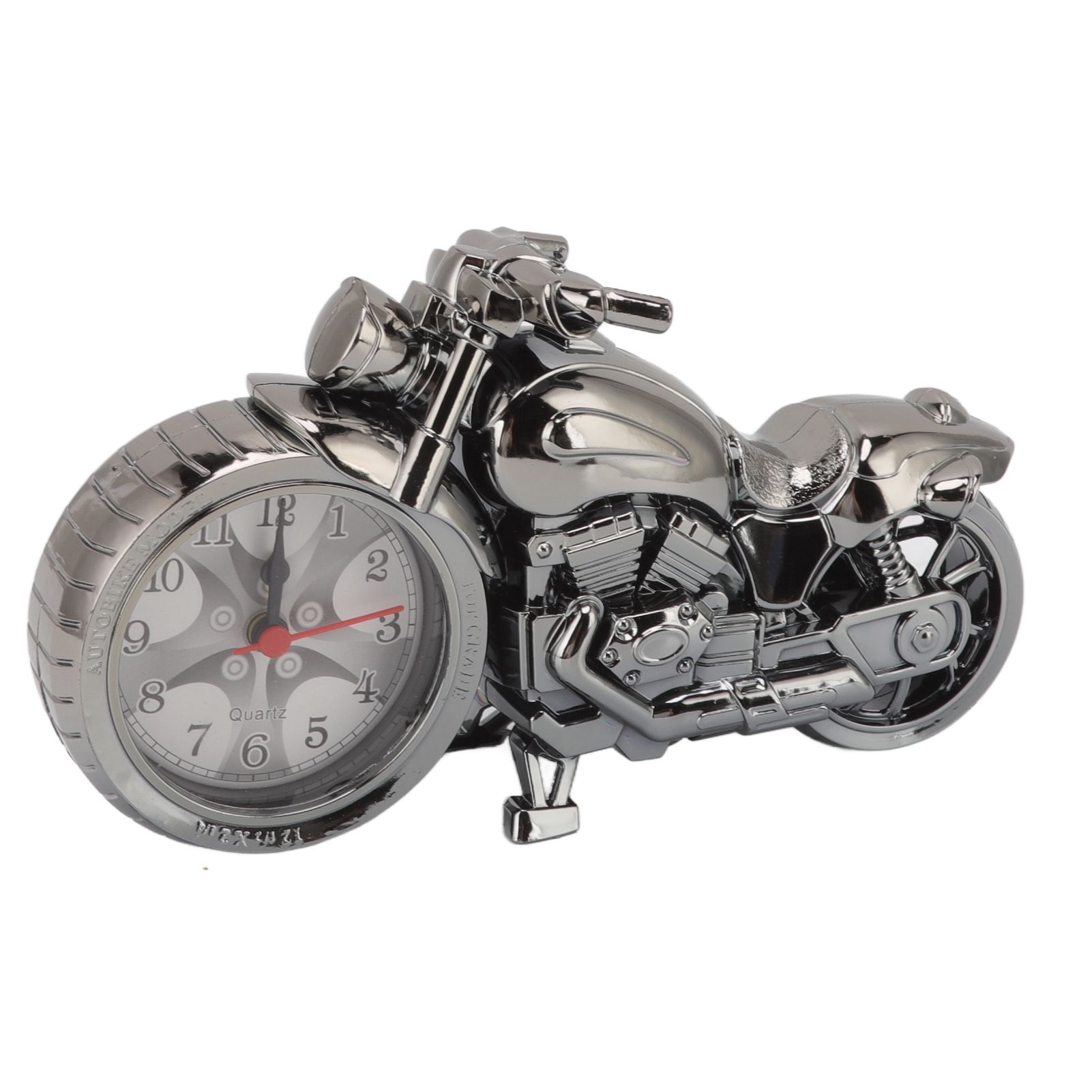 Motorcycle Alarm Clock Ingenious Vintage Simulation Motorcycle Model Alarm Clock for Children Home Car Office 168B Dark Gold, Single Color — image 4