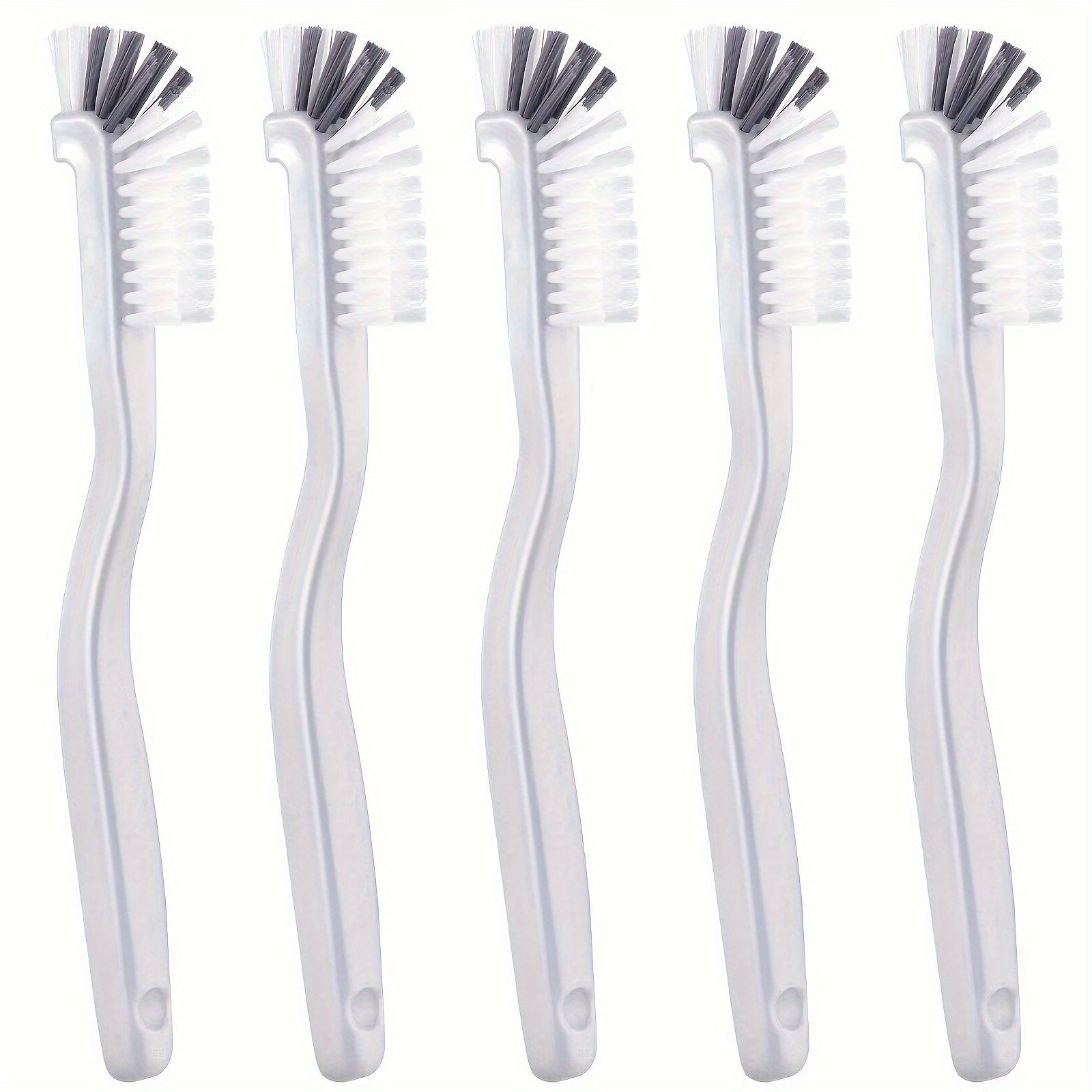 5Pcs Dish Brush Bottle Bathroom Scrub Brushes Kitchen Cleaning Brush Right Angle Kitchen Brush Sink Household Pot Pan Edge Corners Tile Lines Brush with Stiff
