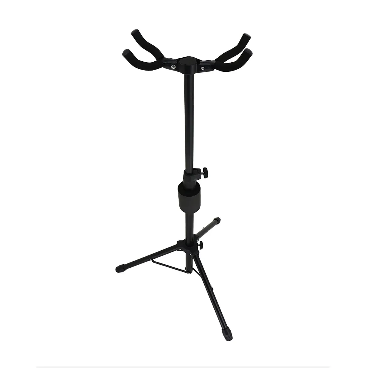 Retro Special Double Head Guitar Rack Wooden Guzheng Stool Floor Portable Type β image 2
