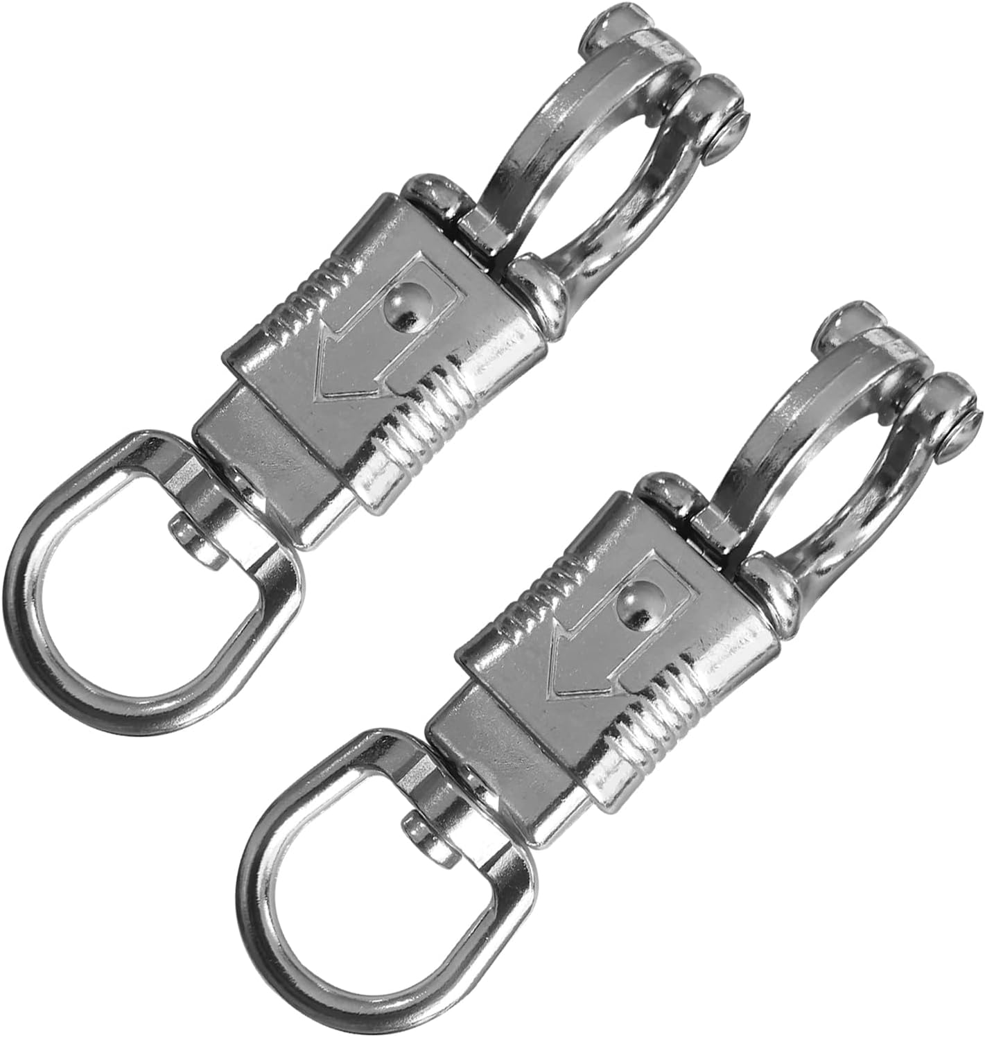 Ackron Panic Snap,Quick Release U-Type Snap Quick Release Clip Suitable for Lead Ropes Tie Offs Rotatable Eye Quick Release Buckle Clips Animals Riding
