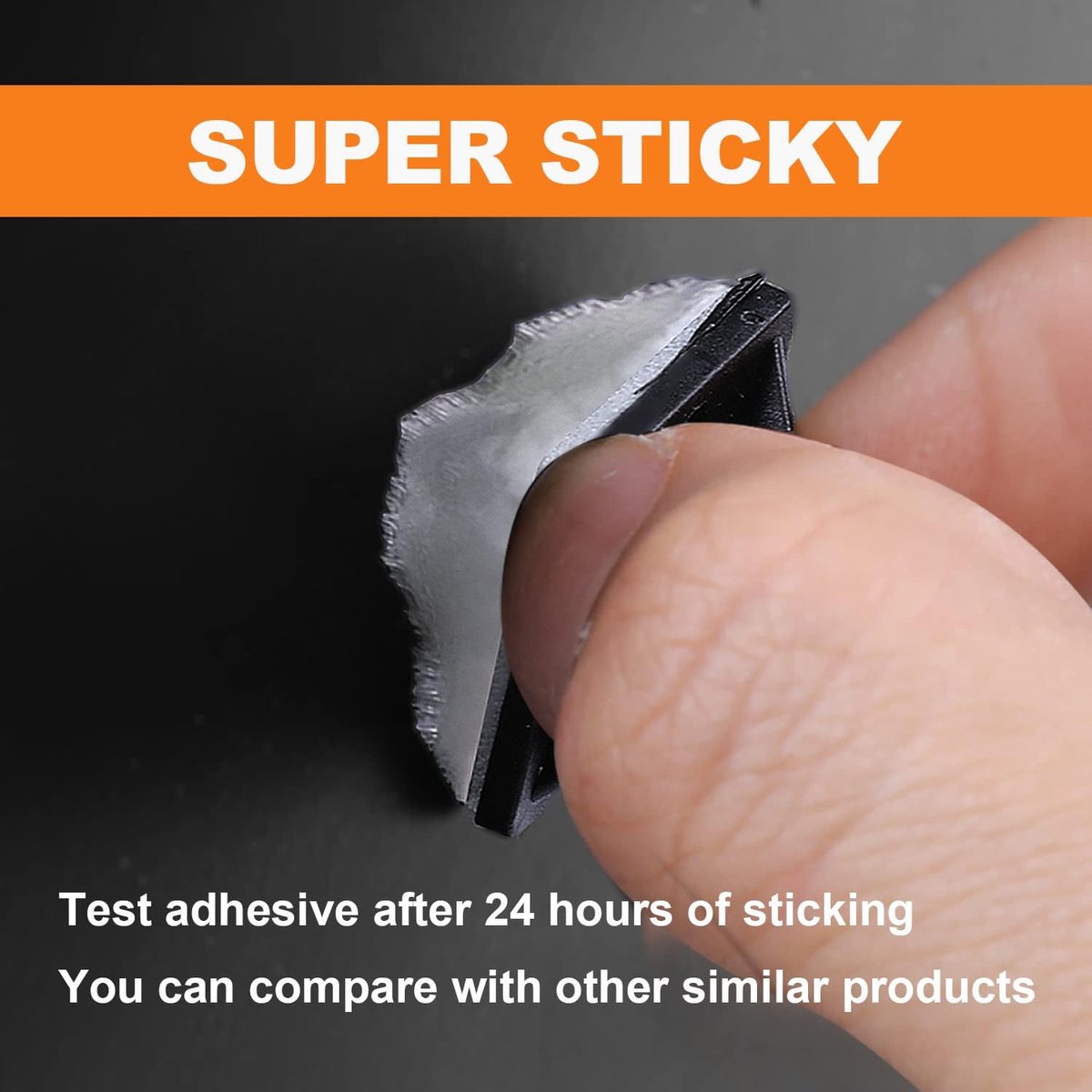 100 pieces 25 mm × 25 mm self-adhesive cable tie base holders (white) — image 2