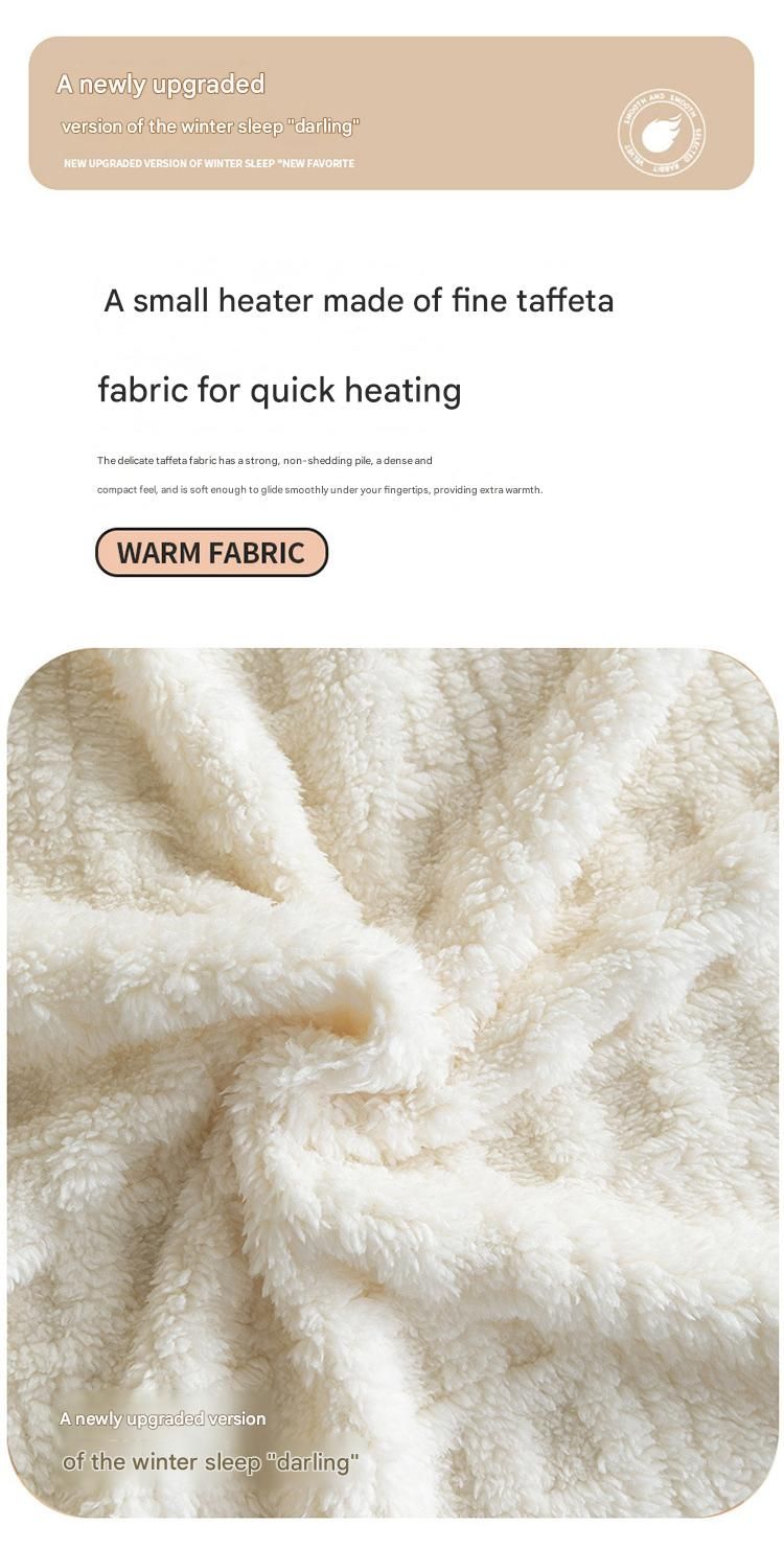 Blue-gray 150 × 200cm Thickened Double-Sided Plush Waffle Weave Throw Blanket - Anti-Static Taffeta Velvet & Flannel Fleece - Warm, Soft, Non-Shedding Blanket — image 2