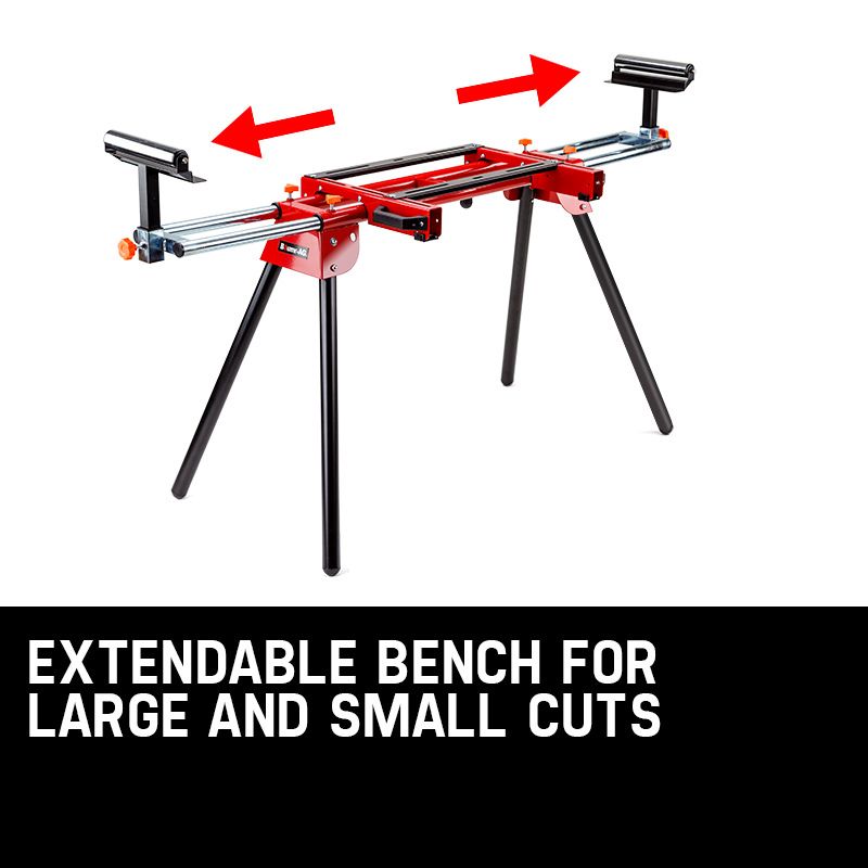 Baumr-AG Mitre Saw Stand Universal Adjustable Portable Drop Saw Bench Table โ image 4