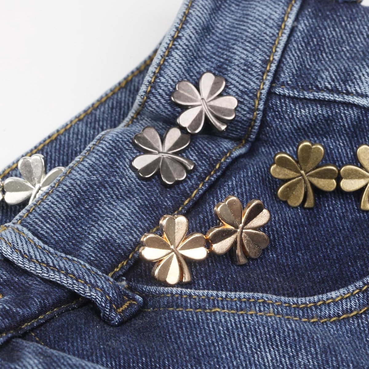 Trouser Waist Stretcher - Jeans buttons to tighten trousers - 8 pieces — image 2