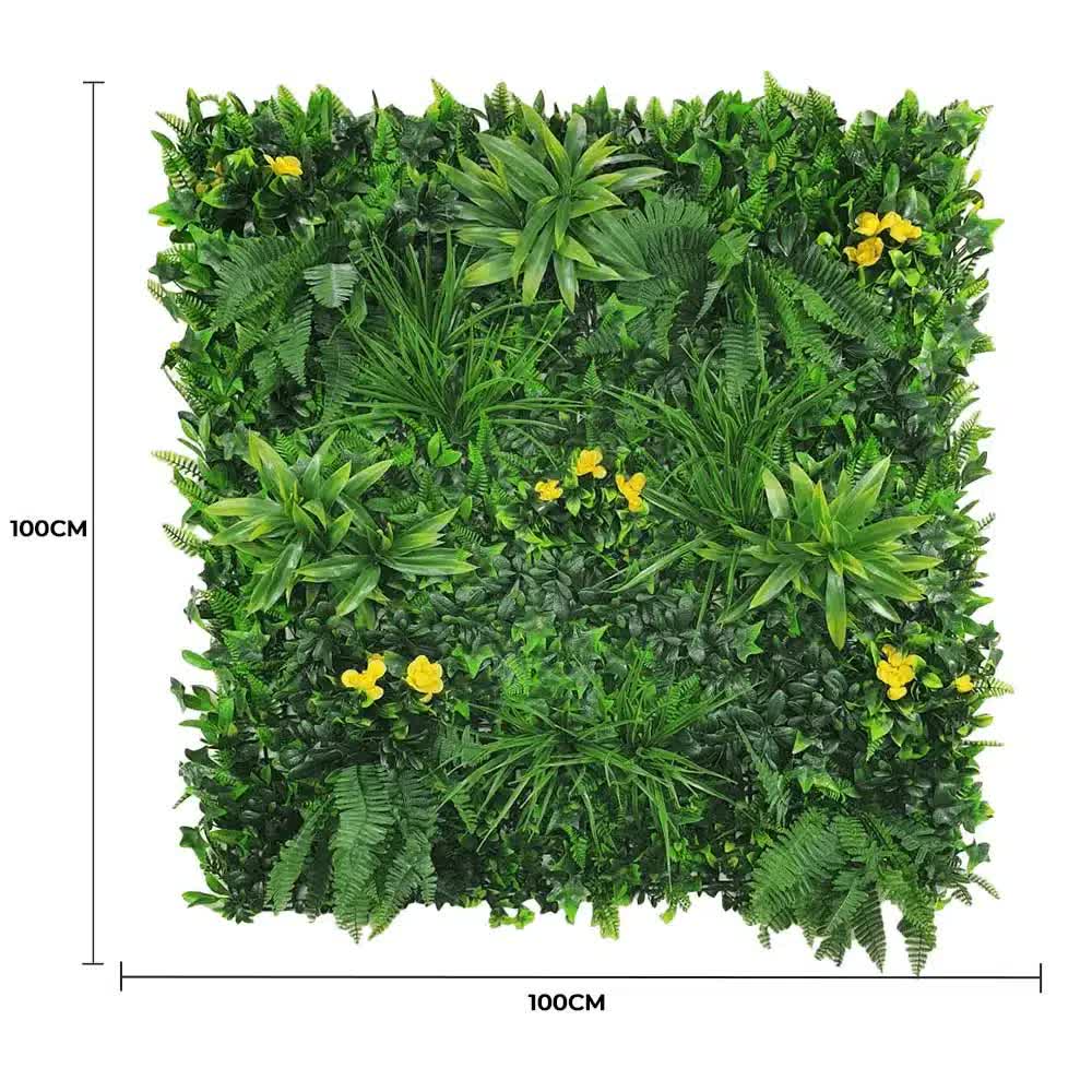 Yellow Rose Vertical Garden / Green Wall UV Resistant 100cm x 100cm โ image 2