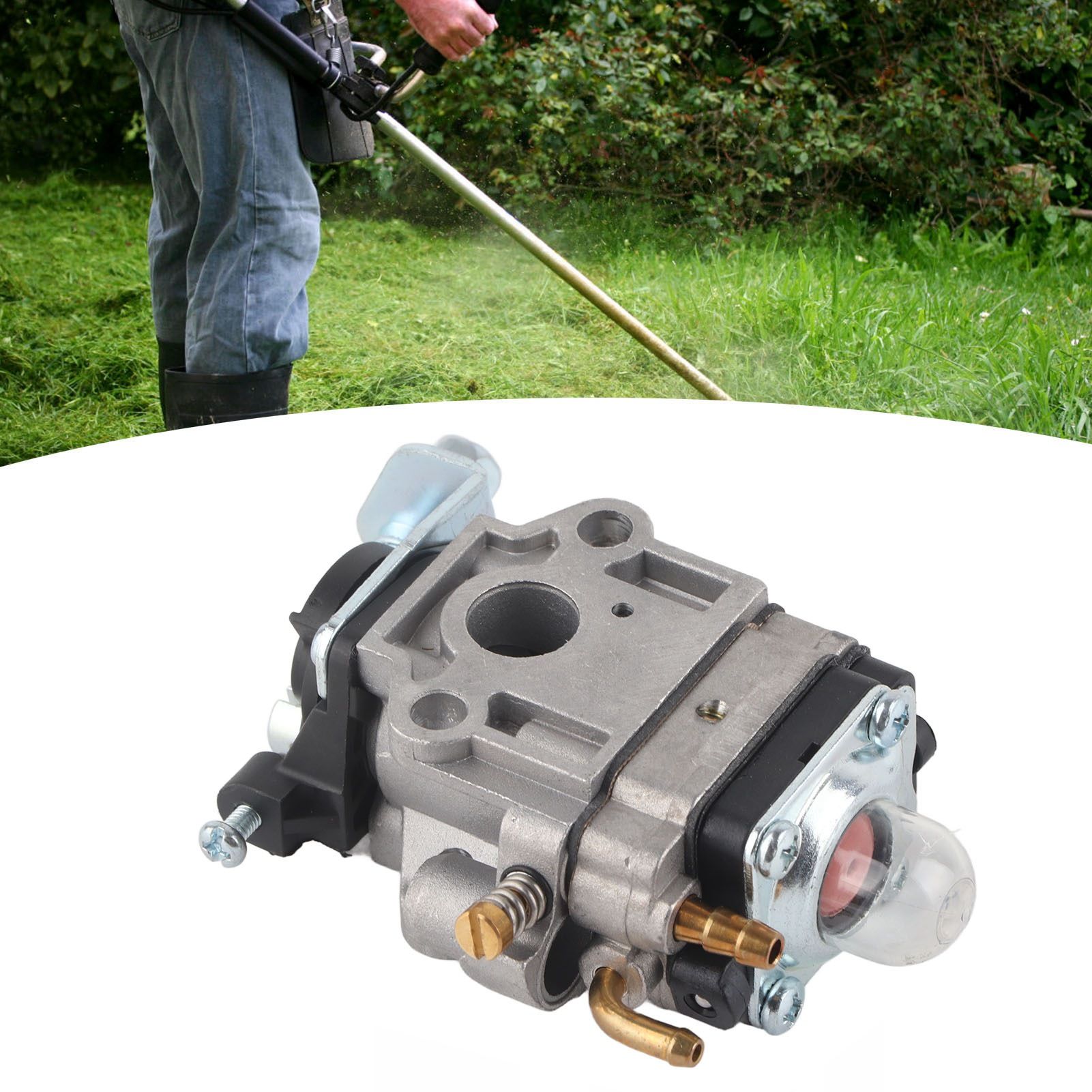 Carburetor Carb 2 Stroke Wear Resistant High Hardness Mower Carburetor Replacement for 33cc 36cc Engine โ image 6