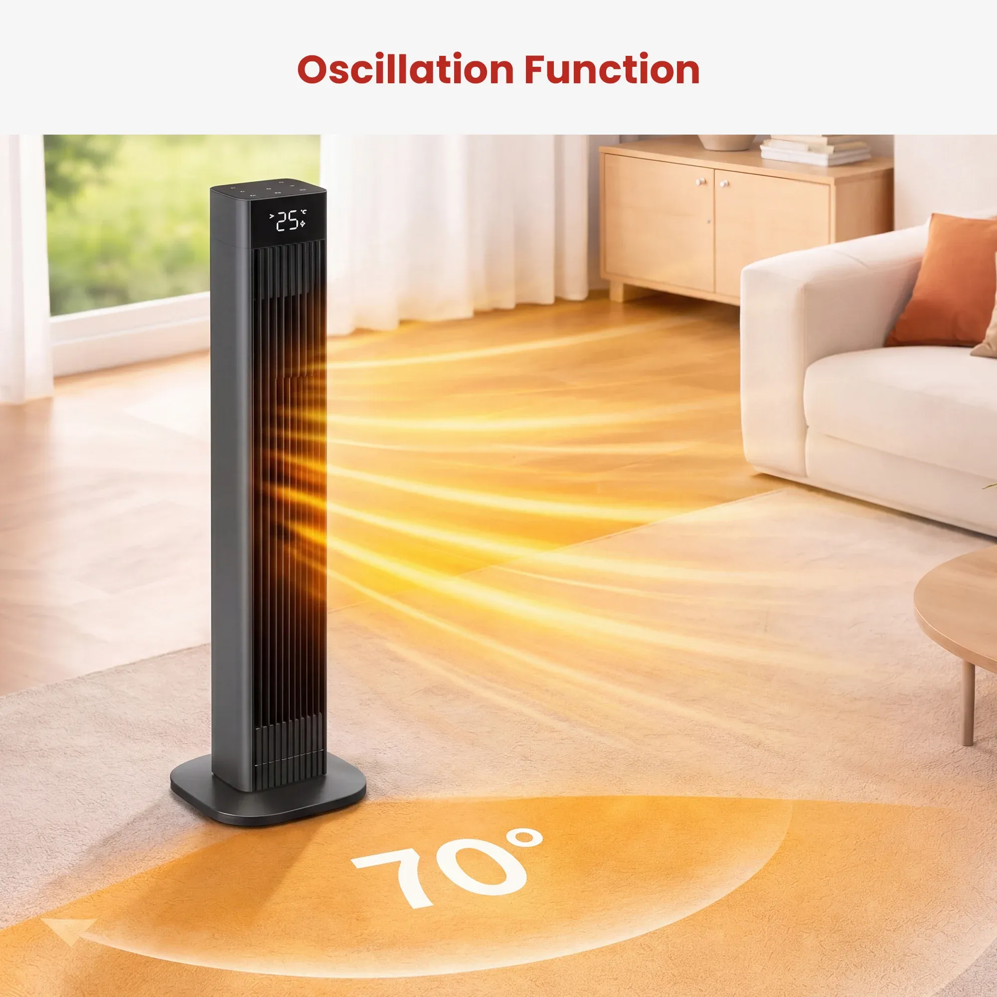 Dimplex 2.2kW DC Digital Ceramic Oscillating Electric Heater with Timer โ image 5