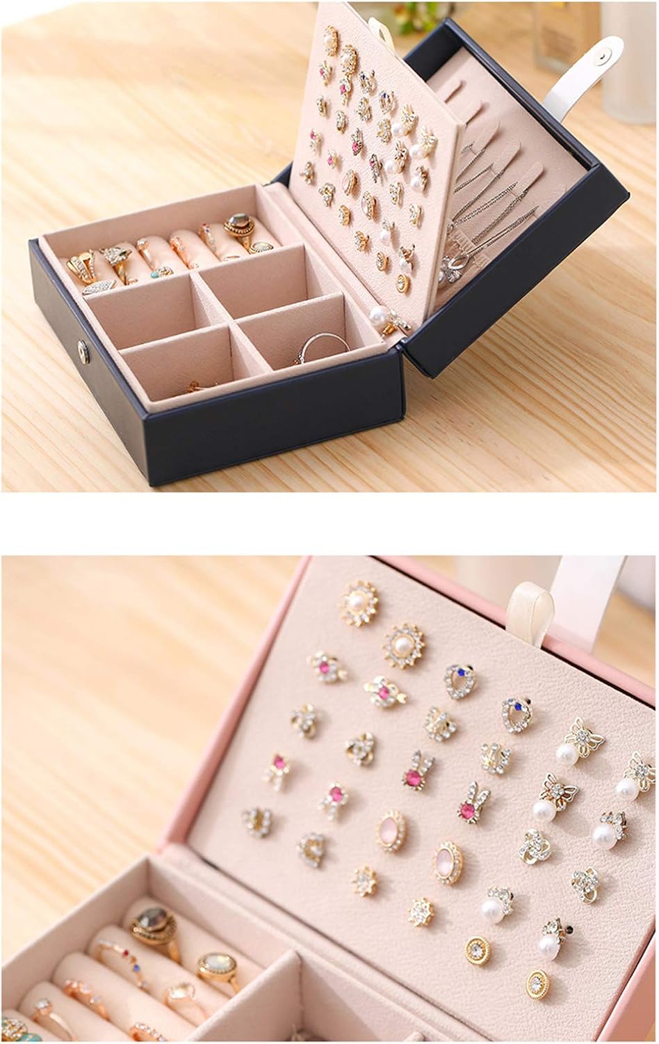Stylish and Functional PU Leather Jewelry Storage Box for Organized Accessories โ image 2