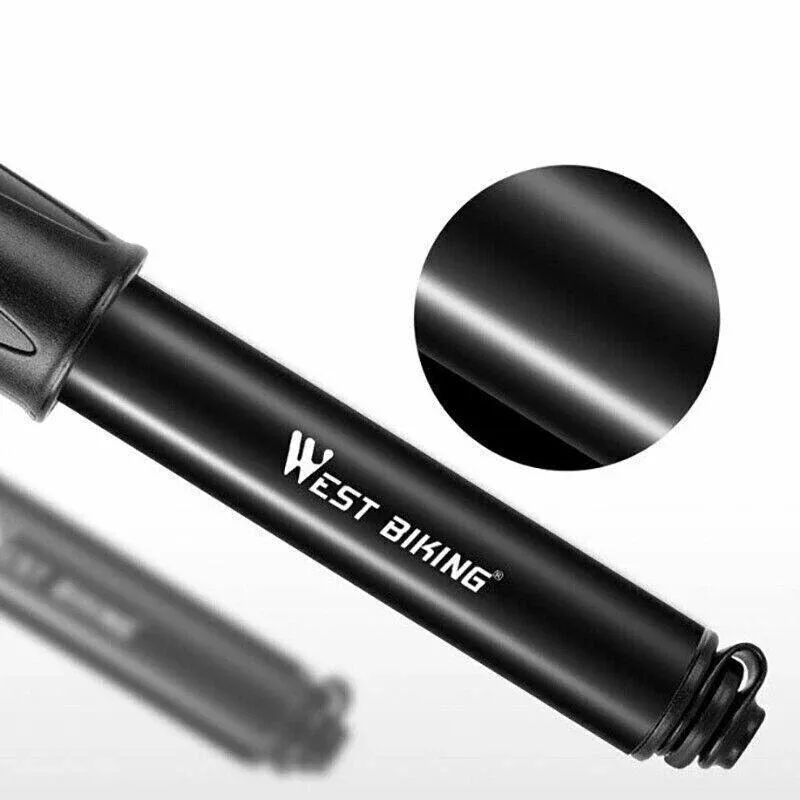 Aluminium Mini Bicycle Air Pump Bike Hand Ball Inflator Portable Cycling Tyre โ image 4
