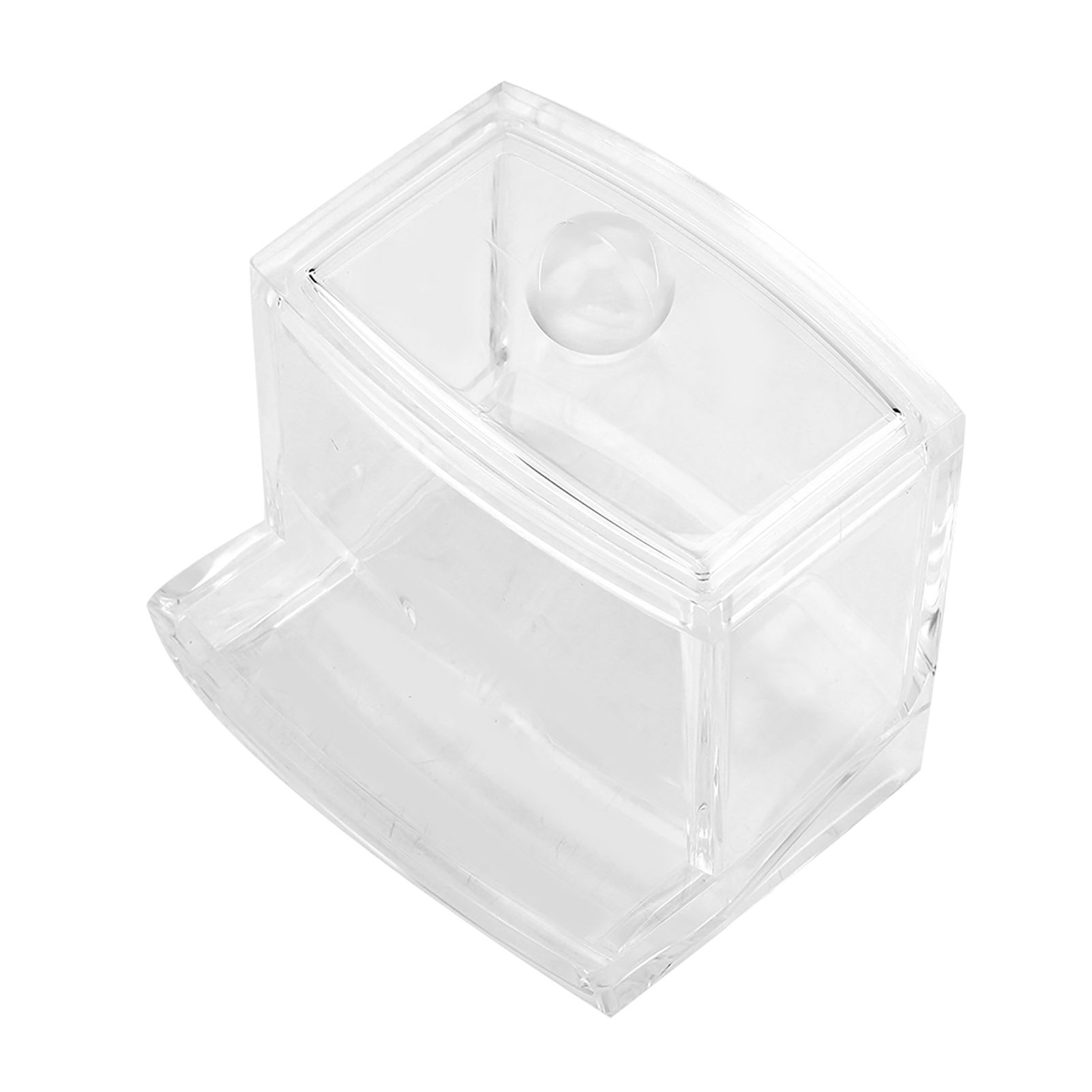 Acrylic Clear Cotton Swab Dispenser Storage Box Holder Desktop Cosmetic Makeup Case โ image 3