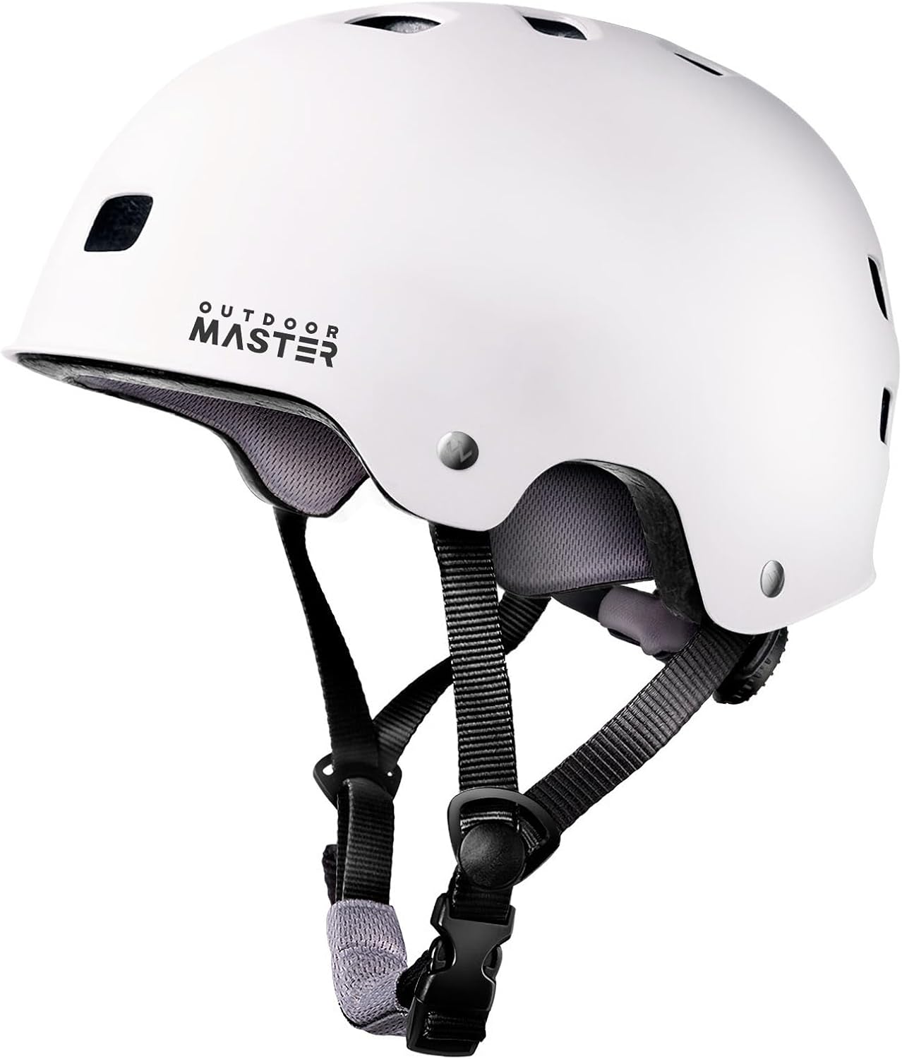 OutdoorMaster Skateboard Bike Helmet for Adults &Youth - Multi-Sport Certified Impact Resistant with 2 Removable Liners & Ventilation for Scooter