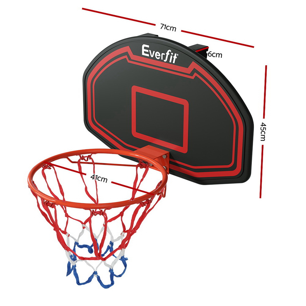 Everfit 38" Basketball Hoop Backboard Door Wall Mounted Ring Net Sports Kids โ image 2