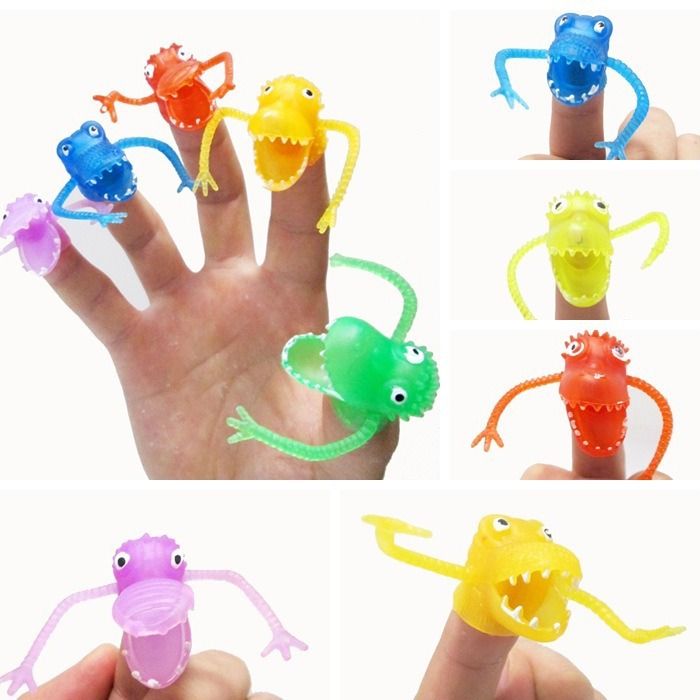 30Pcs Monster Finger Cool for Kids Great Party Favors Fun Puppet Show Plastic Finger Monsters for Kids Party Bag (Random color) โ image 4