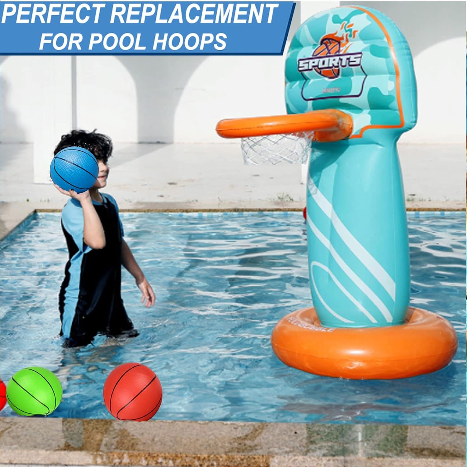 6 Inch PVC Mini Basketball for Indoor Mini Hoops, Soft 6" Rubber Small Repacement Balls for Over Door Hoop Sets, Little Beach Ball for Outdoor Yard Lawn (6 PCS — image 6